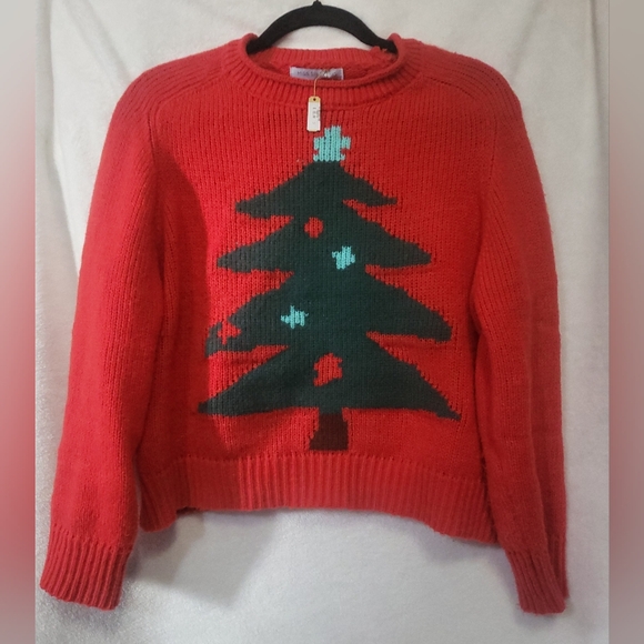 Miss Sparkling Christmas Tree Sweater Size Small Soft and Cozy NWT - Picture 2 of 7